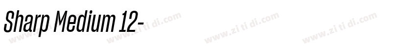 Sharp Medium 12字体转换 Sharp Medium 12字体转换